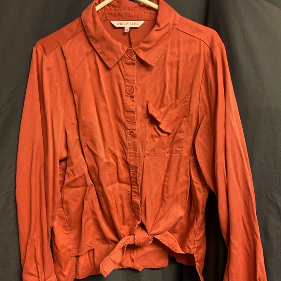 Tops - Pumpkin tie waist
